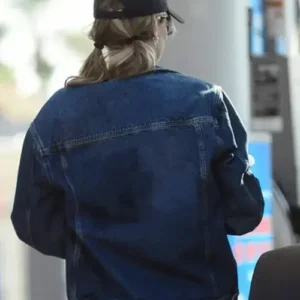 Suki Waterhouse Denim Jacket Backside