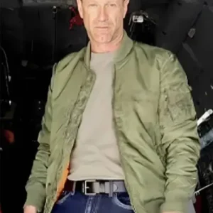 The Bricklayer 2024 Aaron Eckhart Bomber Jacket