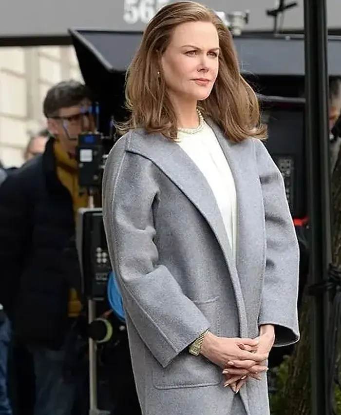 The Goldfinch Nicole Kidman Grey Wool Trench Coat