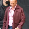 The Sympathizer Robert Downey Jr. Maroon Cotton Jacket sale