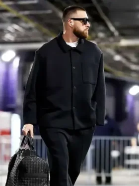 Travis Kelce Black Cotton Jacket