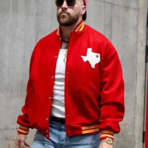 Travis Kelce Dallas Texans Bomber Jacket On Sale