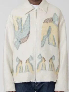 Travis Kelce Jil Sander White Jacket