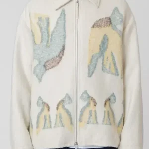 Travis Kelce Jil Sander White Jacket