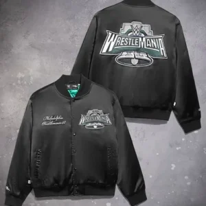 Trick Williams WrestleMania XL Black Bomber Jacket