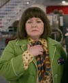 Unfrosted 2024 Melissa McCarthy Green Coat
