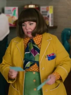 Unfrosted 2024 Melissa McCarthy Yellow Coat
