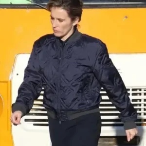 Vicky McClure Alex Rider S03 Blue Bomber Jacket