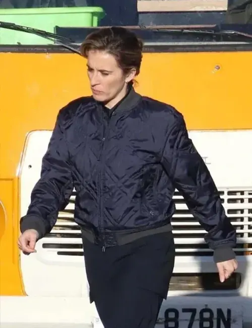 Vicky McClure Alex Rider S03 Blue 'Bomber Jacket