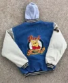90s Xxxtentacion The Pooh Winnie Varsity Jacket Back