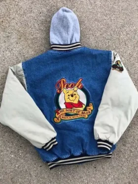 90s Xxxtentacion The Pooh Winnie Varsity Jacket Back