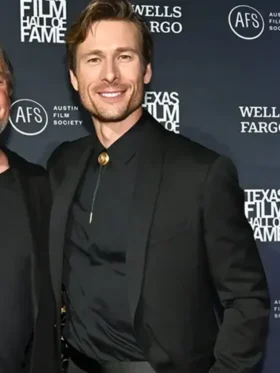 A Toast To Texas Event Glen Powell 2024 Black Blazer