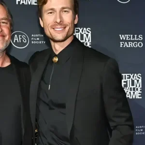 A Toast To Texas Event Glen Powell 2024 Black Blazer
