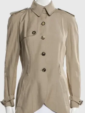 Anaya Taylor Beige Cotton Coat