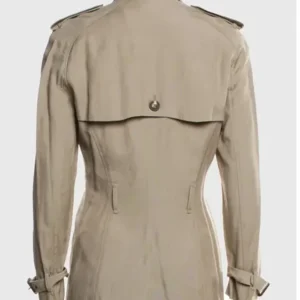 Anaya Taylor Beige Cotton Coat Back