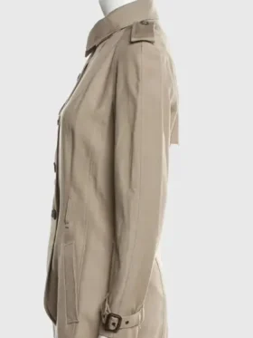 Anaya Taylor Beige Cotton Coat For Sale