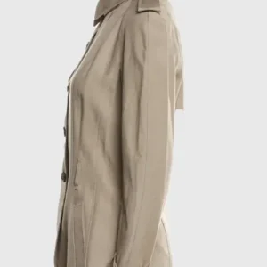 Anaya Taylor Beige Cotton Coat For Sale