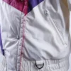 Asymmetrical Zipper 80s Parachute Jacket For Women 