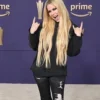 Avril Lavigne 59th Academy of Country Music Awards Black Hoodie