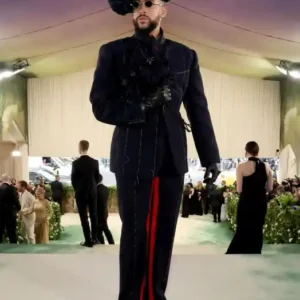 Bad Bunny Met Gala 2024 Black Blazer