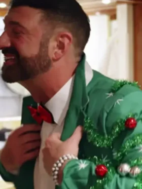 Below Deck S011 Green Gaudy Garland Blazer