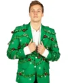 Below Deck S011 Green Gaudy Garland Blazer For Sale