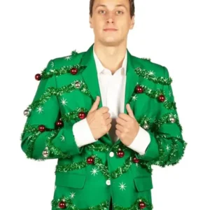 Below Deck S011 Green Gaudy Garland Blazer For Sale