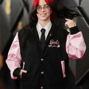 Billie Eilish Grammy Awards Team Barbie Bomber Jacket On Sale 