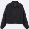 Black Carolyn Parachute Cropped Jacket On Sale