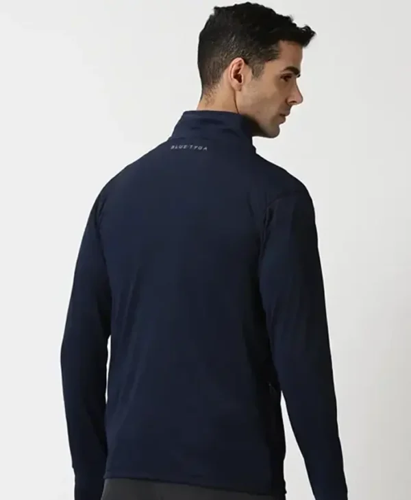 Blue Tyga Sunscreen Zip Jacket Back