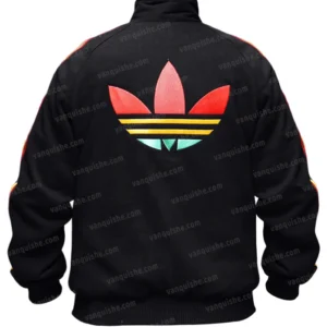 Bob Marley Adidas Black Fleece Track Jacket Back 1