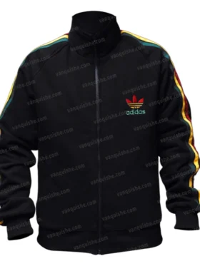 Bob Marley Adidas Black Fleece Track Jacket Main