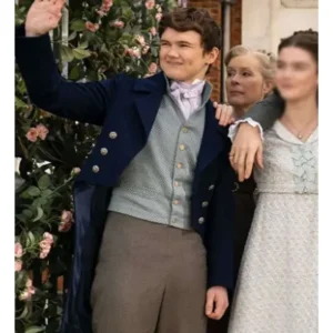Bridgerton Season 03 Will Tilston Blue Tailcoat side