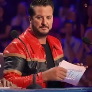 Buy American Idol S22 Luke Bryan Striped Faux Leather Jacket