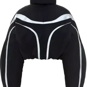 Buy American Rapper Bianca Miquela Landrau Song London Puff Sleeve Cropped Jacket for Sale Men and Women