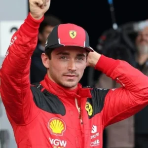 Buy Charles Leclerc Grand Prix Ferrari Red Hooded Jacket