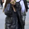 Buy Emily Ratajkowski Puffer Leather Jacket