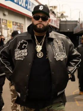 Buy Gorilla Nems Avirex Coney Island Bomber Leather Jacket For Sale