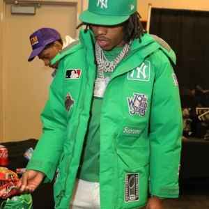 Buy Lil Baby GORE TEX 700 Fill Green Hooded Down Jacket For Sale Men And Women