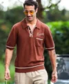 Buy Men And Women Dani Miami F1 Brown Polo Shirt For Sale