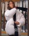 Buy Men And Women Zoe Saldana T Mobile Commercial White Puffer Jacket 