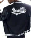 Buy Mens Born Sinner Dreamville Dollar and a Dream Black Varsity Jacket for Sale Men and Women