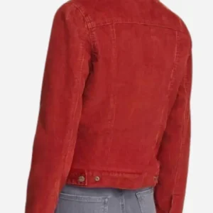Buy Nancy Wheeler Stranger Things Red Shearling Jacket