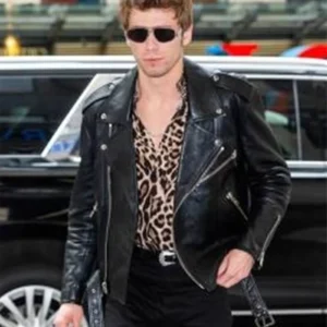 Buy Owen Teague Good Morning America 2024 Black Leather Jacket