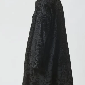 Buy Ruth Women Persian Lamb Curly Fur Black Coat 