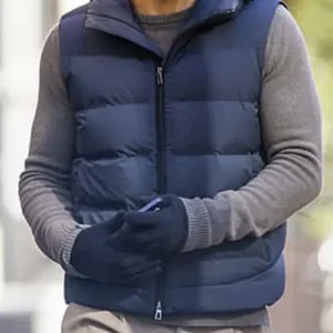 Buy Ryan Reynolds Blue Puffer Vest
