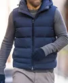 Buy Ryan Reynolds Blue Puffer Vest For Sale Men And Women