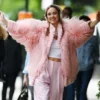 Buy Suki Waterhouse Furry Pink Jacket