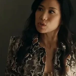 Buy The Equalizer Liza Lapira Snake Leather Jacket