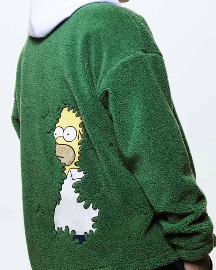 Buy The Simpsons Homer Bush Polar Fleece Jacket